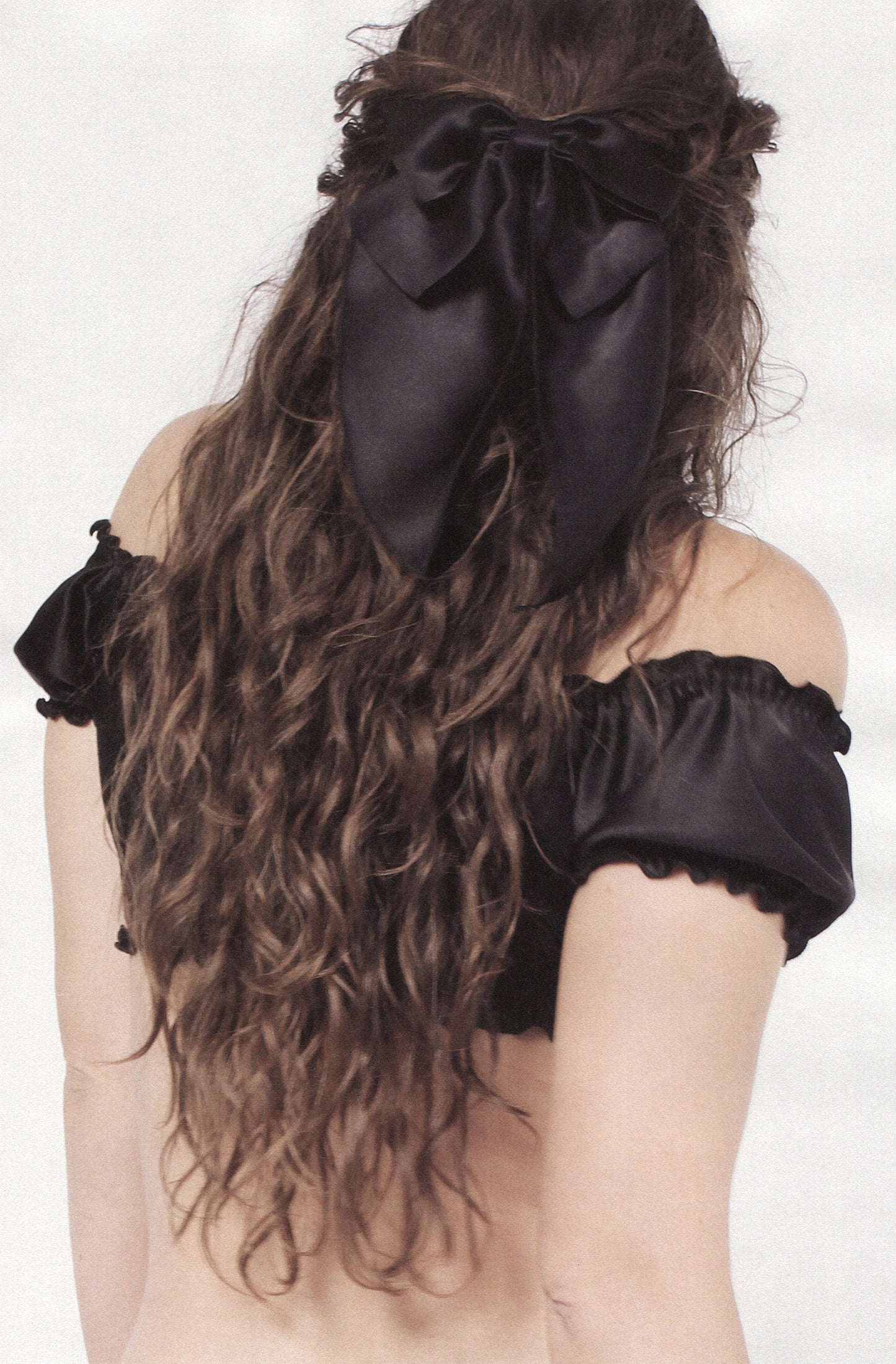 Lottie Hair Bow Black Silk