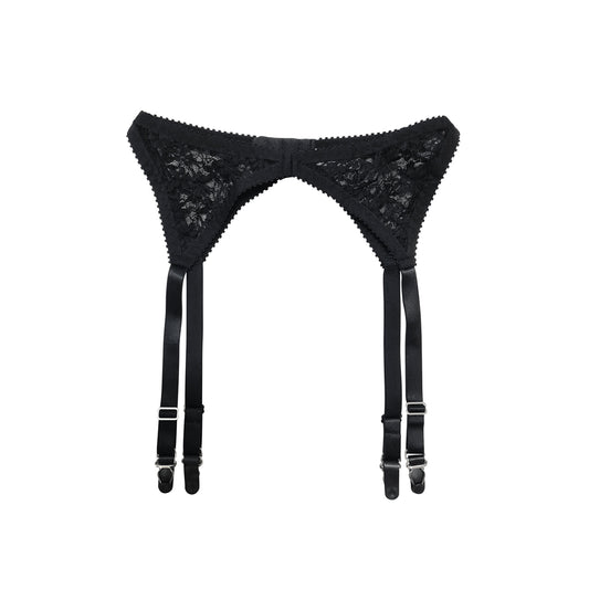 Black Lace Suspender | Hopeless Lingerie